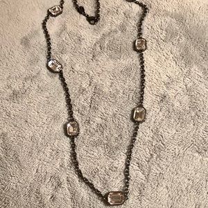 Ann Taylor necklace. Gun metal color